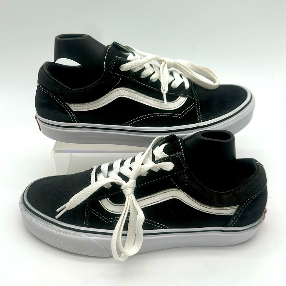 Vans Old Skool Black Sneakers Suede Canvas Unisex Womens Size 7.5 Mens Size 6